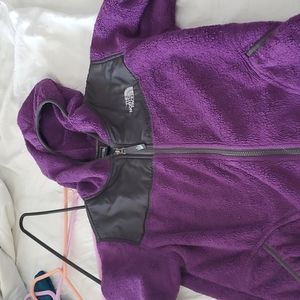 North Face fleace jacket. Purple